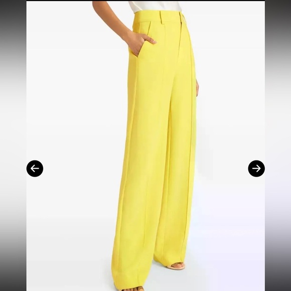 Cinq a sept AMANDA Pants Bright Yellow NWT - Picture 12 of 16